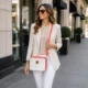 Cowhide Crossbody Bag Box Style Leather Purse for Women - Orange 3