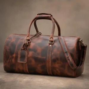 Crazy Horse Leather Duffel Bag
