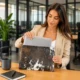 Premium Cowhide Laptop Bag – Handmade MacBook & Laptop Sleeve - Pattern 3