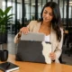 Premium Cowhide Laptop Bag – Handmade MacBook & Laptop Sleeve - Pattern 2