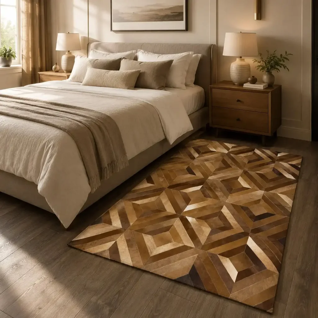 cowhide mat rug