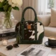 Green Cowhide Tote Bag for Women With Crossbody Strap - Green 1