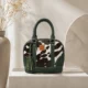 Green Cowhide Tote Bag for Women With Crossbody Strap - Green 2