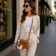 Cowhide Crossbody Bag Box Style Purse - Pattern 2