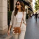 Cowhide Crossbody Bag Box Style Purse - Pattern 3