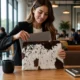 Cowhide Laptop Sleeve – Handmade Protective MacBook Cover - Pattern 3