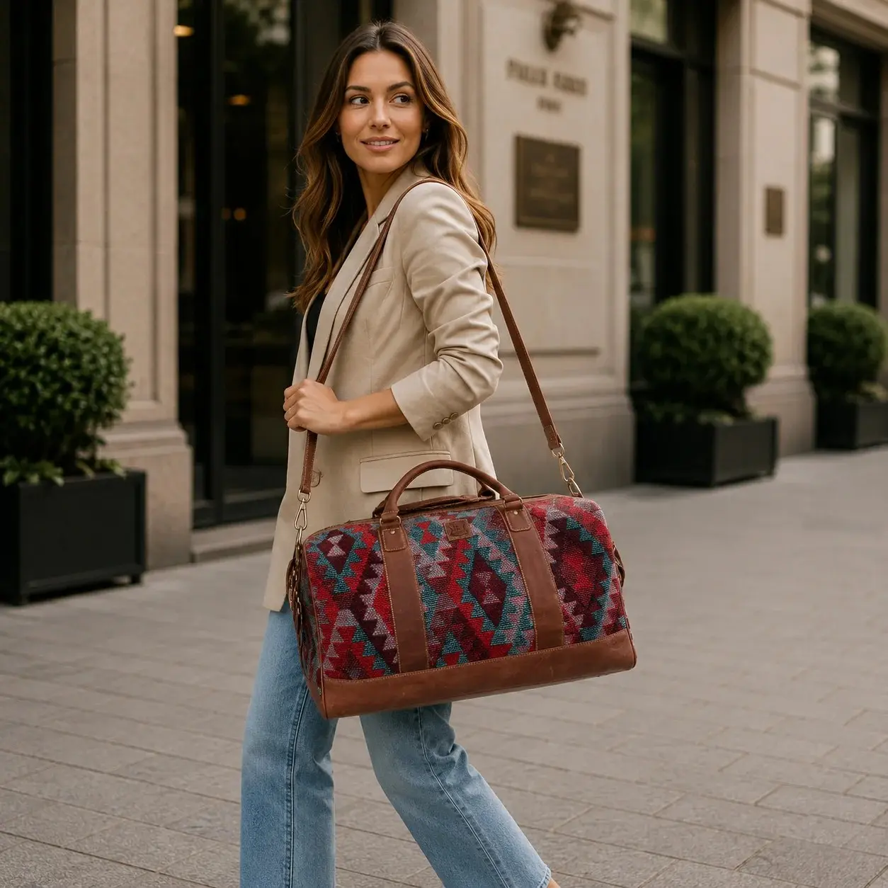 vintage-fabric-duffel-bag-western-style-travel-bag