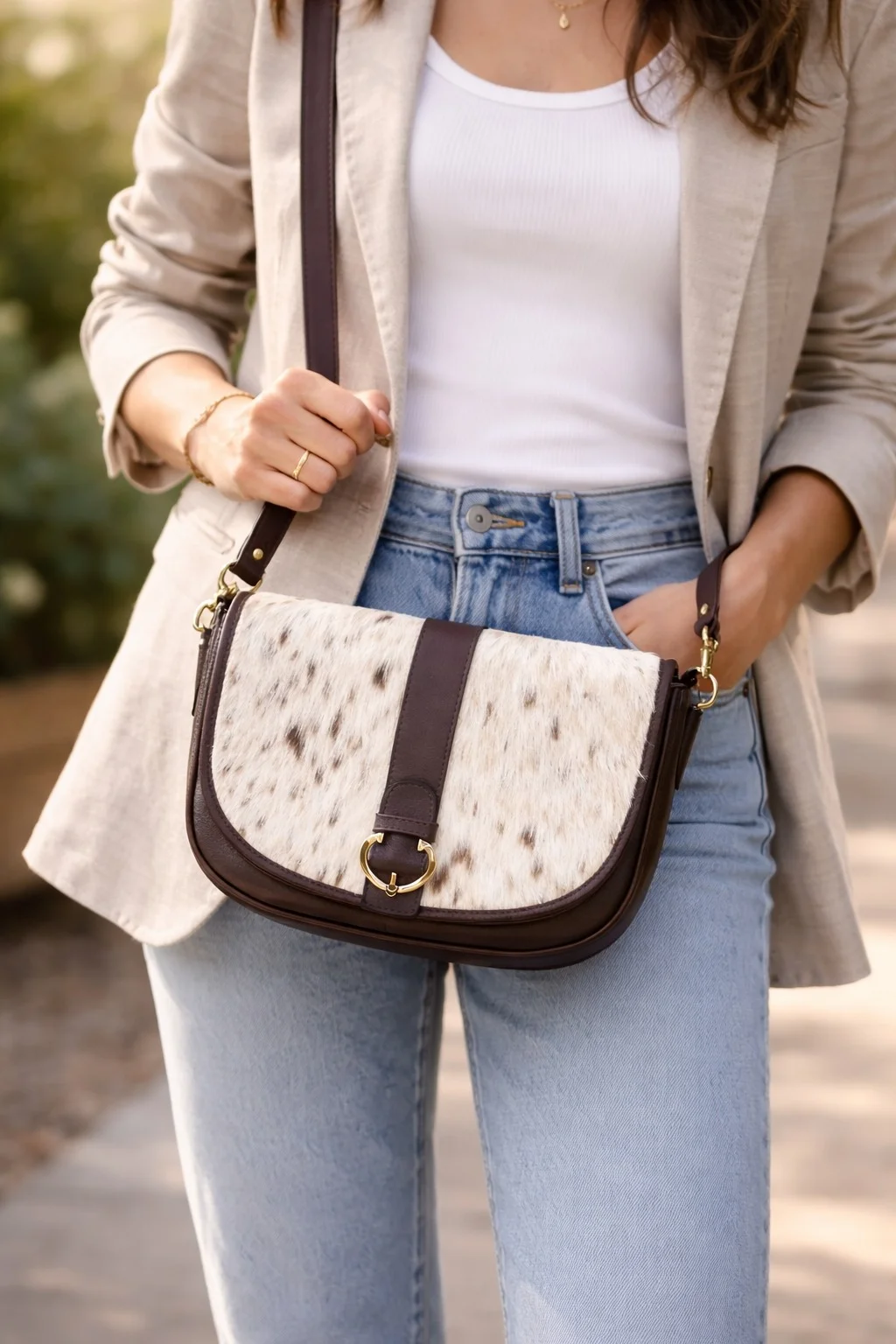 cowhide-flap-buckle-crossbody-purse-women
