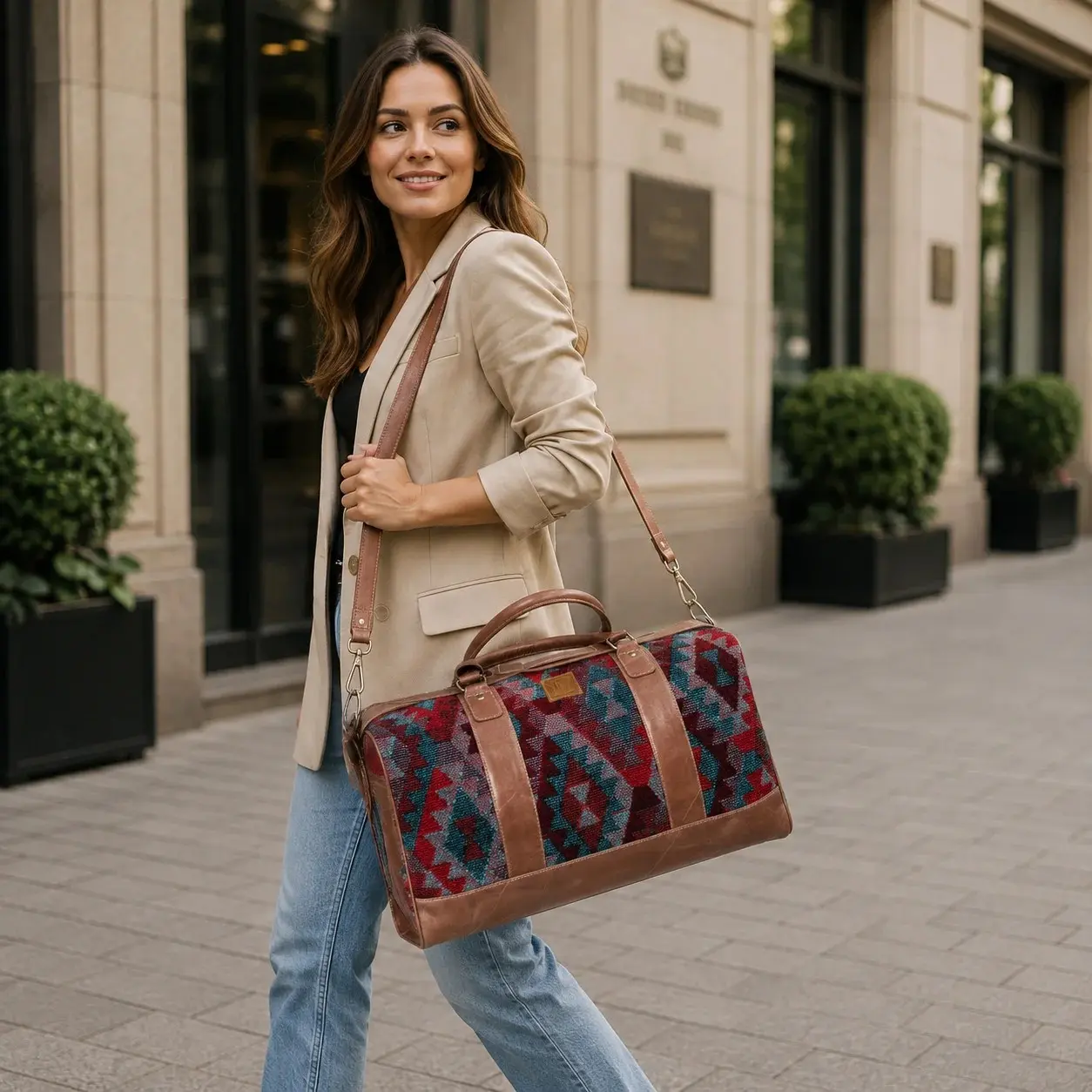 vintage-fabric-duffel-bag-western-style-travel-weekender-bag