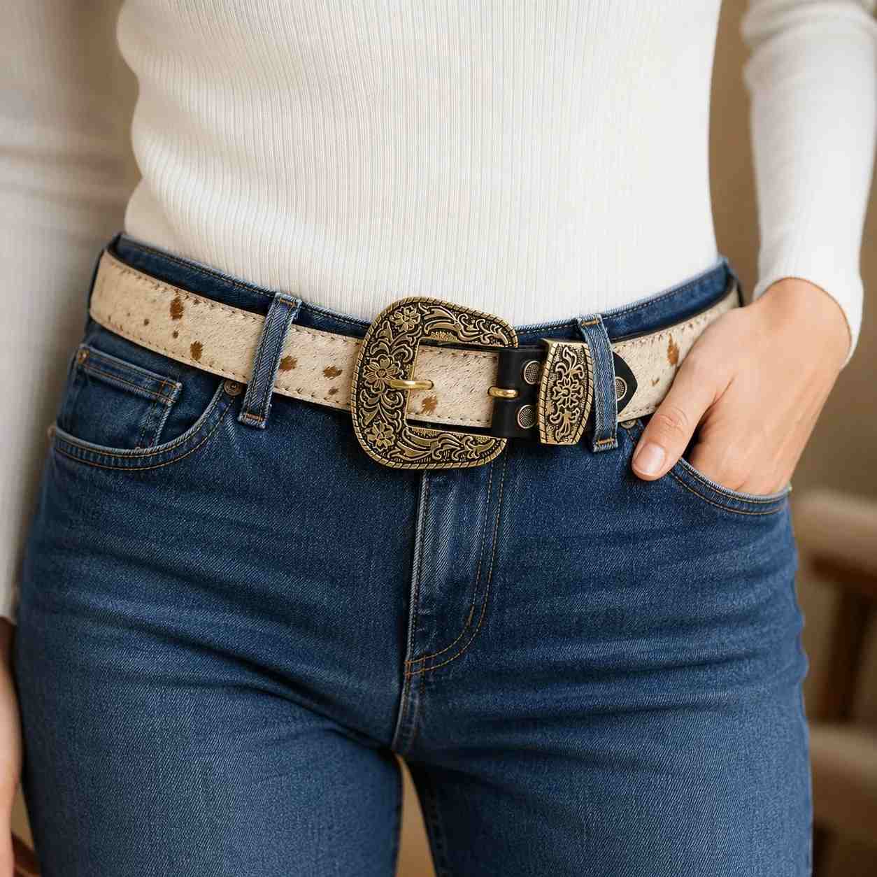 cowhide-womens-belt