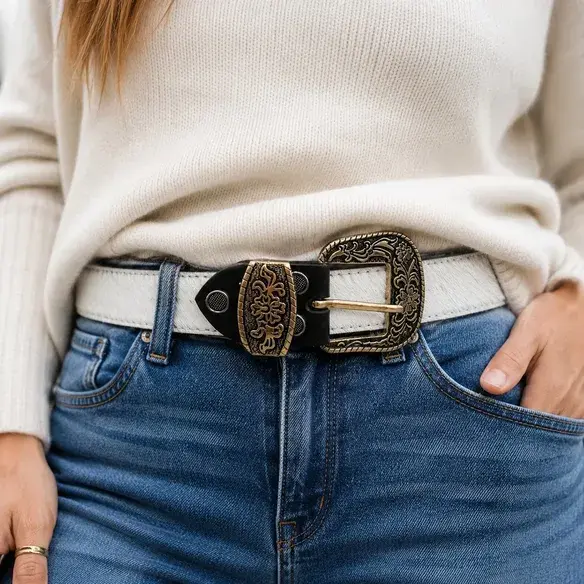 white-cowhide-womens-belt