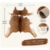 Calf hide rug brown and white - dimensions