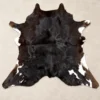 Calf hide rug dark tricolor - main studio
