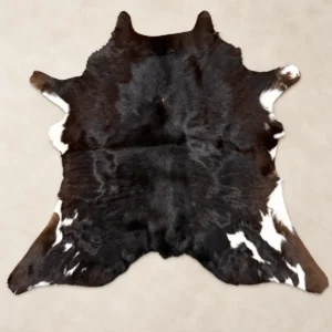 Calf hide rug dark tricolor - main studio
