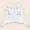 Calf hide rug white speckled - main studio