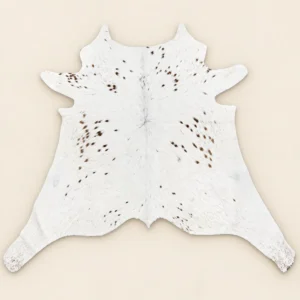 Calf hide rug white speckled - main studio