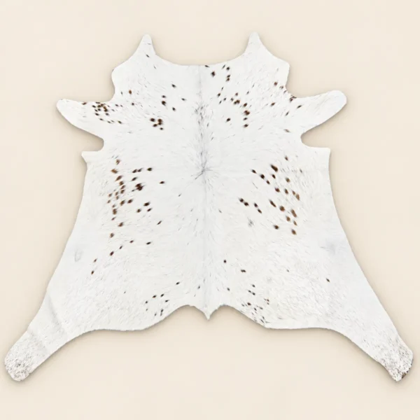 Calf hide rug white speckled - main studio