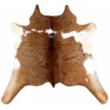 Calf hide rug brown and white - main studio