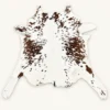 Calf hide rug brown white speckled - main studio