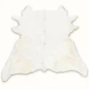 Calf hide rug solid white - main studio